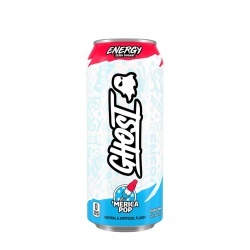 Ghost Energy Drink With ‘merica Pop Flavor, Bautura Energizanta Cu Aroma De ‘merica Pop, 473 Ml