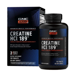 Gnc Amp Creatine Hcl 189, Creatina Clorhidrat Cu Administrare Si Absorbtie Rapida, 120 Tb