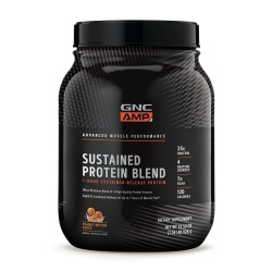 Gnc Amp Sustained Protein Blend Amestec Proteic Cu Aroma De Pufuleti Cu Unt De Arahide, 924 G - Img 1