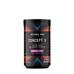 Gnc Beyond Raw Concept X Pre-workout, Formula Pre-workout Cu Aroma Sweet & Tart, 598 G