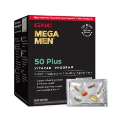 Gnc Mega Men 50 Plus Vitapak Program, Complex De Multivitamine Pentru Barbati 50 Plus, 30 Pachetele