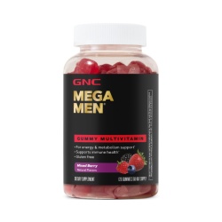 Gnc Mega Men Complex De Multivitamine Pentru Barbati Cu Aroma De Fructe De Padure, 120 Jeleuri