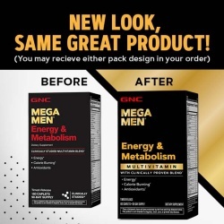 Gnc Mega Men Energy & Metabolism, Complex De Multivitamine Pentru Barbati, Energie Si Metabolism, 180 Tb - Img 6