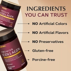 Gnc Premier Collagen Powder, Formula Premium De Peptide De Colagen Hidrolizat Fara Aroma, 141.4 G - Img 7