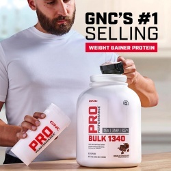 Gnc Pro Performance Bulk 1340, Formula Proteica Pentru Crestere In Greutate, Cu Aroma De Capsuni, Testata Antidoping, 3294 G - Img 3
