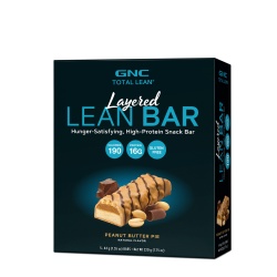 Gnc Total Lean Layered Lean Bar, Baton Proteic Cu Aroma De Placinta De Unt De Arahide, 44g