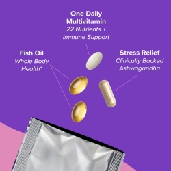 Gnc Women's Vitapak Stress Relief , Program Pentru Reducerea Stresului, 30 Pachetele - Img 10