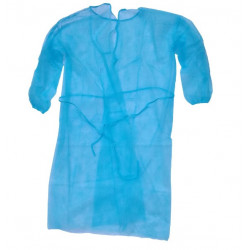 Halat de unica folosinta EASYCARE cu snur, culoare albastru 10 buc/folie