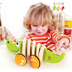 Hape jucarie de tragere - crocodil - Img 3