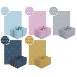 Hartie decorativa, pentru impachetat, dimensiune 200 x 70 cm, design neutral 25, motive asortate