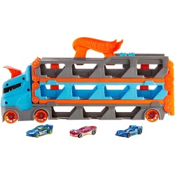 HOT WHEELS 2 IN 1 MEGA TRANSPORTATOR MASINI PISTA - Img 4