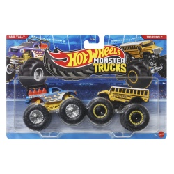 HOT WHEELS MONSTER TRUCK SET 2 MASINI HAUL YALL SI TOO SCOOL SCARA 1 LA 64