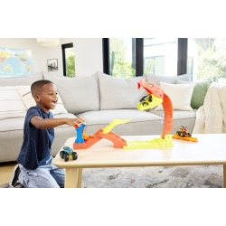 HOT WHEELS MONSTER TRUCK SET DE JOACA PISTA INVINGE SARPELE URIAS CU MASINUTA BONE SHAKER INCLUSA - Img 4