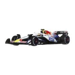 HOT WHEELS PREMIUM REAL RIDERS FORMULA 1 2024 MASINUTA METALICA VISA CASH APP RACING BULLS FORMULA ONE TEAM SCARA 1 LA 64 - Img 6