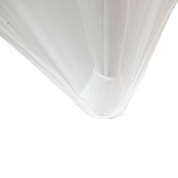 Husa pentru masa dreptunghiulara, culoare alba, elastica, dimensiune 152 x 70 x 74cm - Img 6