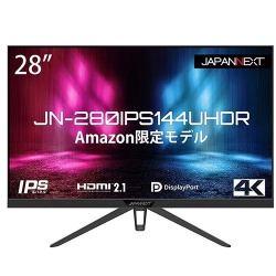 JAPANNEXT Monitor 28" IPS 4K UHD 16:9 3840x2160 HDMI 2.1, 2xDP, 144hz, 1ms, Anti-Blue Light Filter, Flicker-free