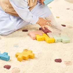 Jucarie educativa cuburi moi pentru toddleri, Animalute - Img 4