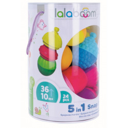 Lalaboom joc de dezvoltare bebe montessori 24 piese - Img 2