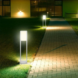 Lampa iluminat gradina 10w ip65 3000k alb cald - alb - Img 5