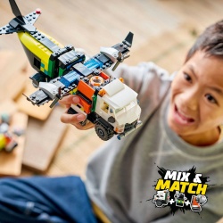 LEGO CITY AVION AUTOSPECIALA DE SERVICE SI AEROGLISOR IN VERSIUNI ADAPTATE 60505 - Img 4