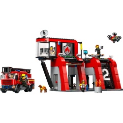 LEGO CITY STATIE SI CAMION DE POMPIERI 60414 - Img 2