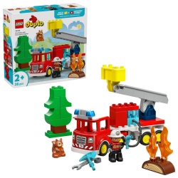 LEGO DUPLO CAMION DE POMPIERI CU FURTUN SI POMPIER 10473 - Img 8