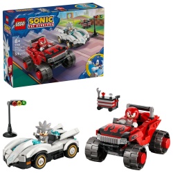 LEGO SONIC MASINA LUI SILVER VS CAMIONUL GIGANT AL LUI KNUCKLES 77118 - Img 8