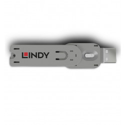 Lindy USB Type A Port Blocker Key, alb - Img 2