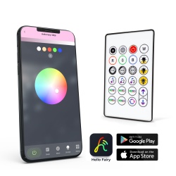 Lumină inteligentă - 100-240V - 66 LED RGB - 10 m - Bluetooth - Img 3