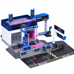 MAJORETTE SET MOTORSPORT BWT ALPINE F1 TEAM CU MASINUTA INCLUSA ALPINE A525 R19 SCARA 1 LA 64 - Img 2