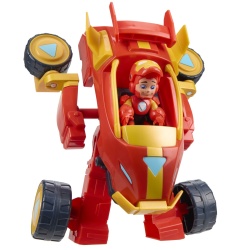 MARVEL IRON MAN SI PRIETENII SAI UIMITORI SET VEHICUL 2 IN 1 SI FIGURINA IRON MAN - Img 8