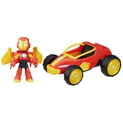 MARVEL IRON MAN SI PRIETENII SAI UIMITORI SET VEHICUL SI FIGURINA IRON MAN - Img 2