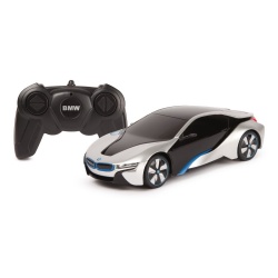 MASINA CU TELECOMANDA BMW I8 ARGINTIE SCARA 1 LA 24 - Img 2