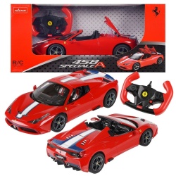 MASINA CU TELECOMANDA FERRARI 458 SPECIALE A ROSU SCARA 1 LA 14 - Img 7