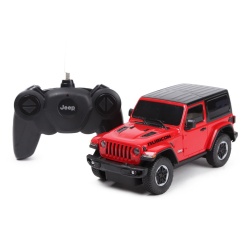 MASINA CU TELECOMANDA JEEP WRANGLER JL ROSU SCARA 1 LA 24 - Img 2