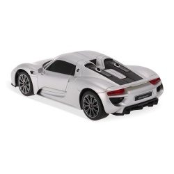 MASINA CU TELECOMANDA PORSCHE 918 SPYDER ARGINTIU CU SCARA 1 LA 24 - Img 6