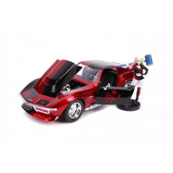 Masinuta din metal harley quinn 1969 chevy corvette scara 1:24 - Img 7