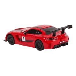 MASINUTA METALICA CONVERTIBILA MERCEDES BENZ GT3 ROSIE CU SCARA 1 LA 32 - Img 4