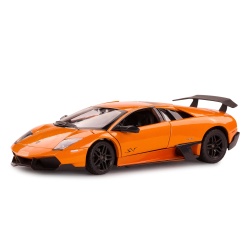 MASINUTA METALICA LAMBORGHINI MURCIELAGO LP670-4 PORTOCALIU SCARA 1 LA 24 - Img 7