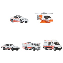 MATCHBOX SET 5 MASINUTE METALICE RESCUE EMT SCARA 1 LA 64 - Img 2