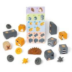 MELISSA AND DOUG SET DE CONSTRUCTIE DIN LEMN PRIETENII PADURII - Img 2