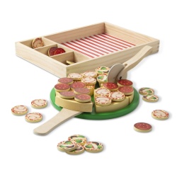 MELISSA AND DOUG SET DE JOACA DIN LEMN PETRECERE CU PIZZA - Img 9