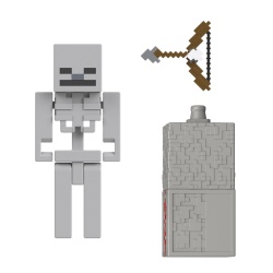 MINECRAFT CRAFT A BLOCK FIGURINA SKELETON 8CM - Img 3
