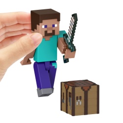 MINECRAFT CRAFT A BLOCK FIGURINA STEVE 8CM - Img 3
