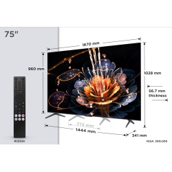 Mini LED TV 4K 75''(189 cm) TCL 75C61KS - Img 6