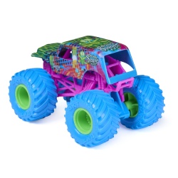 MONSTER JAM CYBERFLARE MASINUTA METALICA SON UVA DIGGER SCARA 1 LA 64 - Img 3