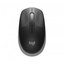 MOUSE LOGITECH, PC sau NB, wireless, 2.4GHz, optic, 1000 dpi, butoane/scroll 3/1, negru / gri, "910-005906" - Img 1