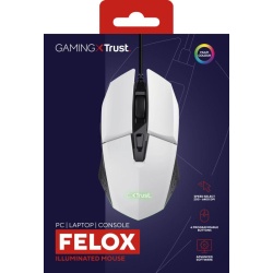 Mouse Trust GXT109W FELOX 6400 DPI, alb - Img 12