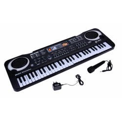 Orga electronica cu 61 de clape si microfon pentru copii (Keyboard, Pian electronic) - Img 2