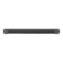 Panou cu perii 19" 1U negru AK-1103-B